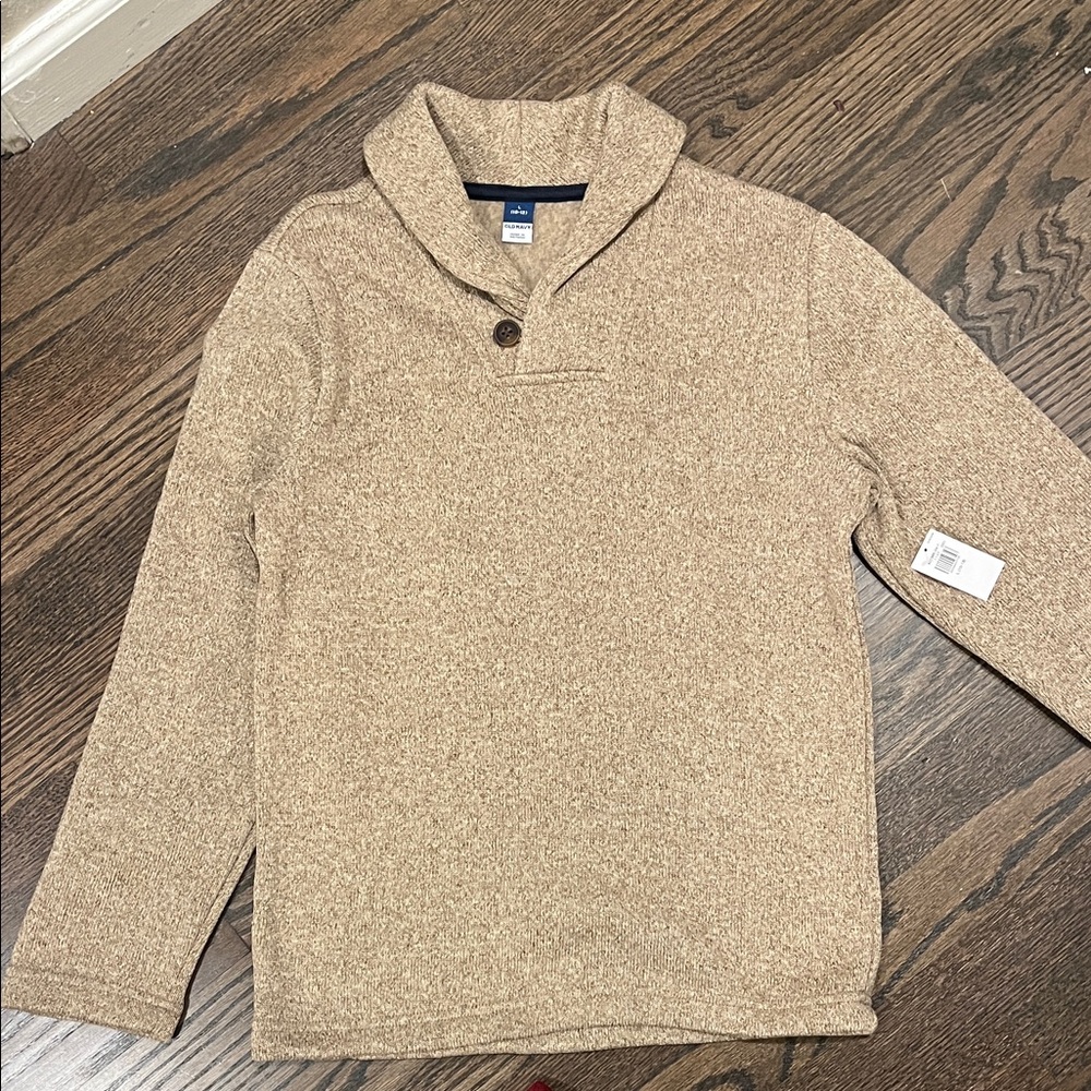Old Navy Boys Tan Crewneck Sweater size 10-12